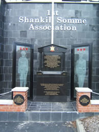 1st Shankill Somme Association Monument located in Shankill Cemetery