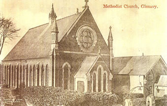 Glenavy Methodist Church, early 1900s postcard