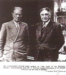 Dr. Alexander Irvine with Mr J Herbert Ireland (Secretary of YMCA)